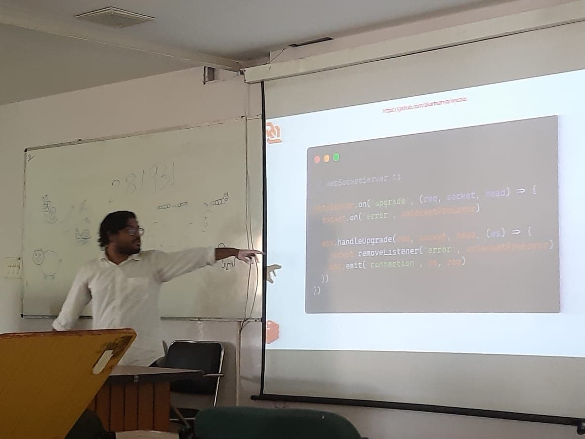 Seminar presentation at university