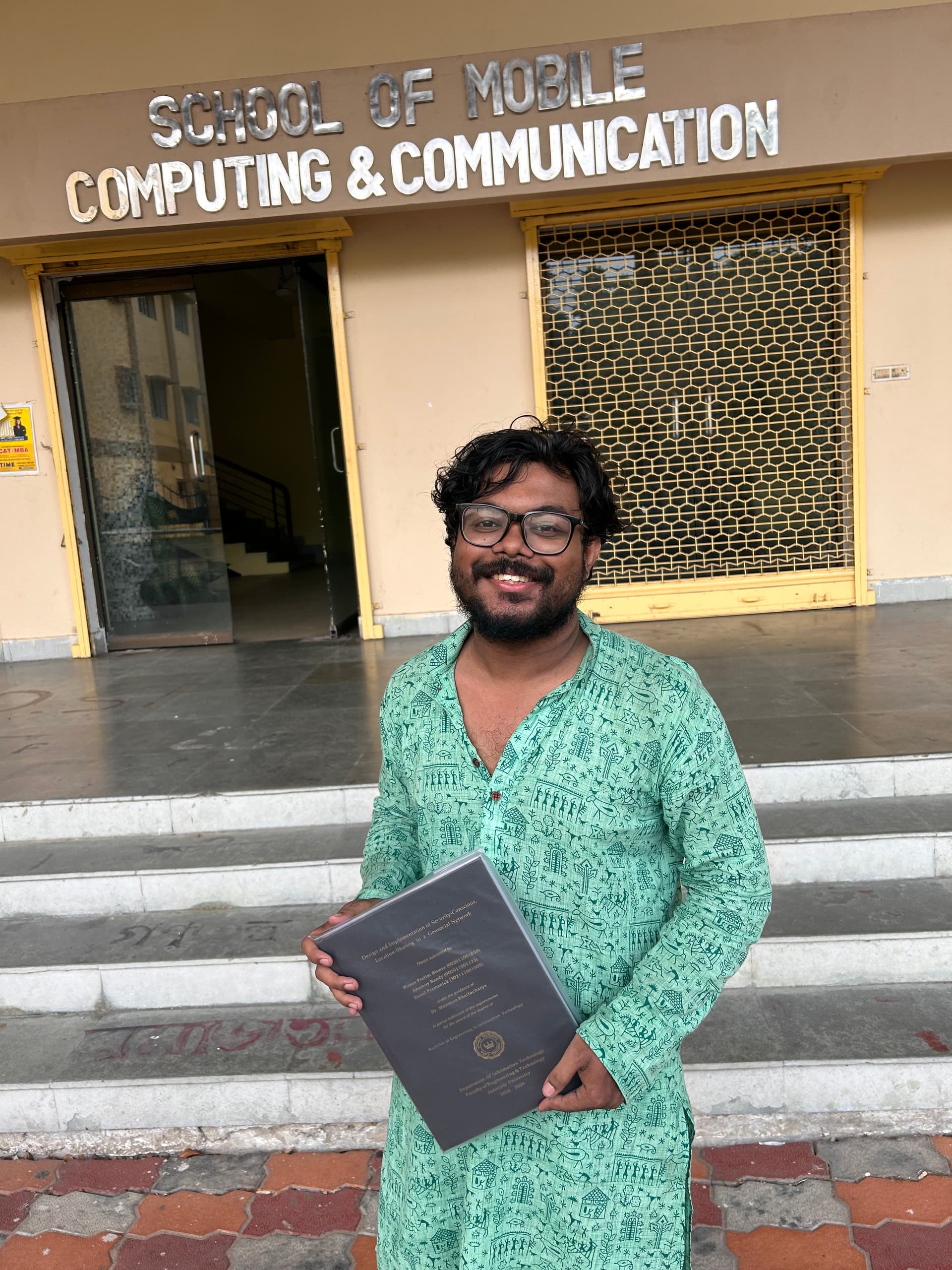 Final year thesis defense at Jadavpur University